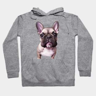 Cute French Bulldog Drawing Hoodie